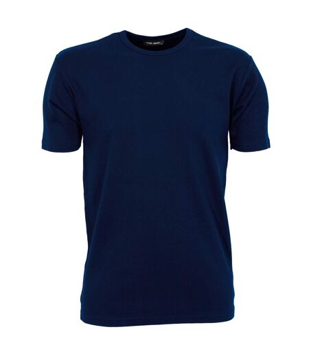 Mens Interlock Short Sleeve T-shirt Navy Blue Tee Jays