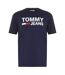 Mens Cropped Logo T-shirt Black Iris Tommy Jeans-2