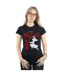 Disney Femme/Les femmes Mulan Movie Warrior Silhouette Cotton T-Shirt (Noir) - UTBI30679-2