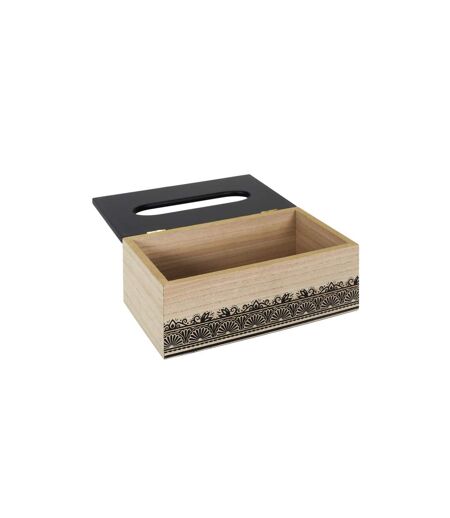 Boîte à Mouchoir Déco Mirage 24cm Noir
