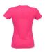 Womens/ladies feel good t-shirt fuchsia SF