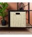 Boîte de Rangement Pliable Tressée 30x30cm Naturel-4