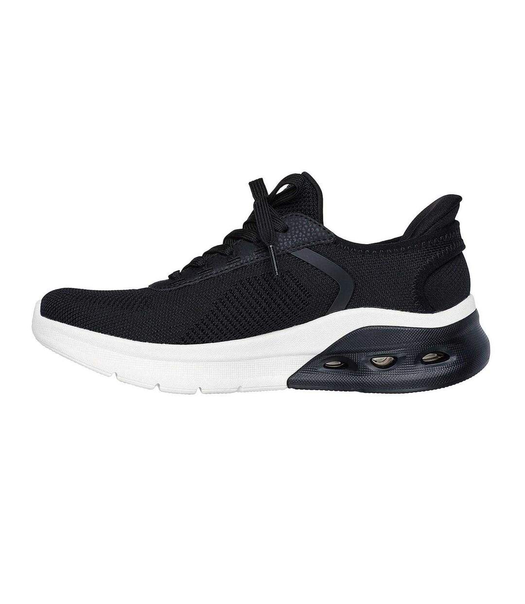 Baskets Bobs Arc Waves 2.0 Femme Noir Blanc Skechers-2