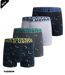 Lot de 4 boxers homme multicolores avec motifs originaux-1