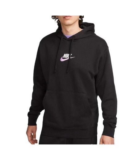 Sweat  à capuche noir homme nike club+ - l