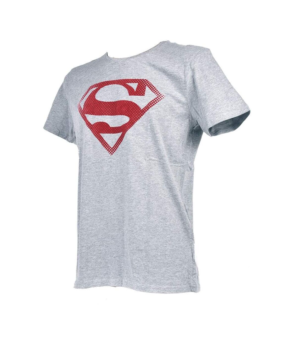 T shirt homme Licence Superhéros: Superman, Batman, Avengers..- Assortiment modèles photos selon arrivages- Er3533 Superman Gris