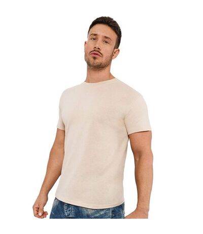T-shirt Manches Courtes Homme Beige Casual