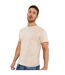 T-shirt Manches Courtes Homme Beige Casual-1