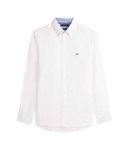 Chemise Motif/style Logo Brodé Homme Blanc Tommy Hilfiger