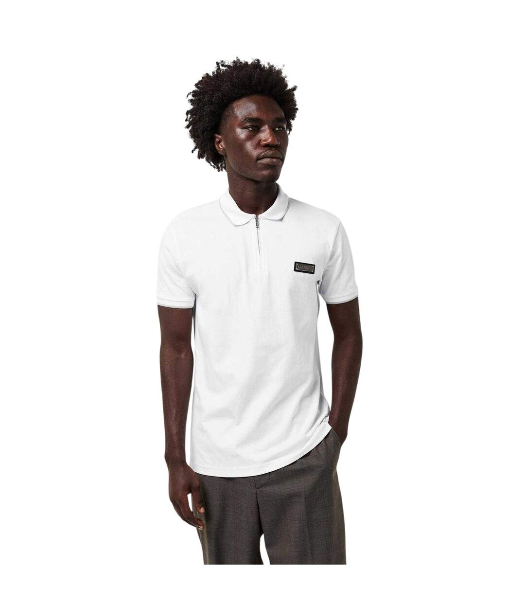 Polo Homme Blanc Neige Mallet-1