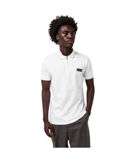 Polo Homme Blanc Neige Mallet