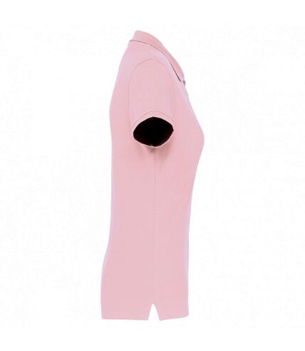 Kariban Womens/Ladies Pique Polo Shirt (Pale Pink)