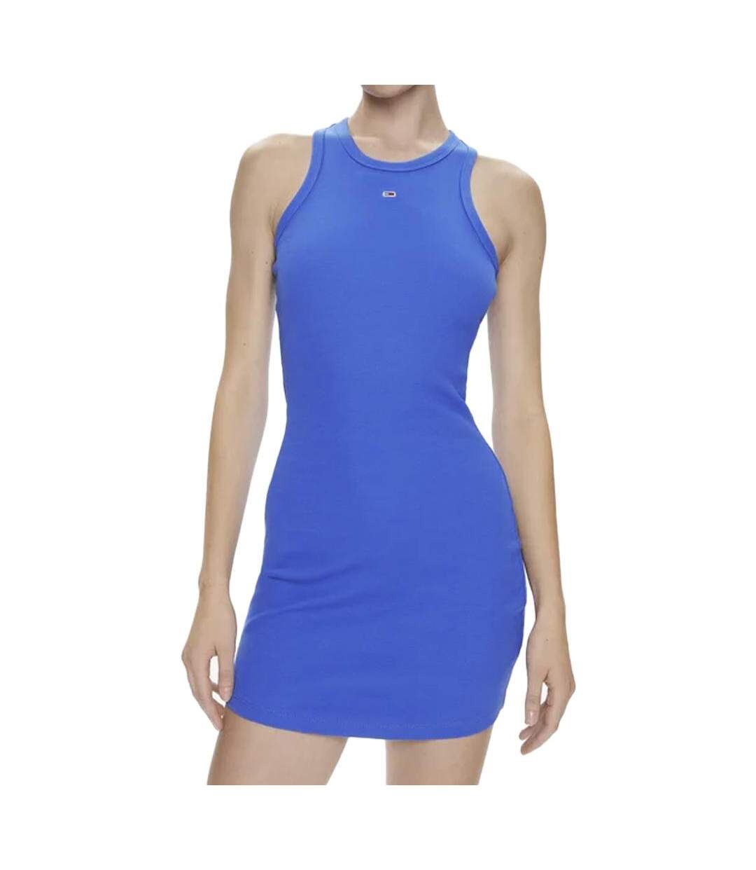 Robe bleu femme tommy hilfiger essential - s-1