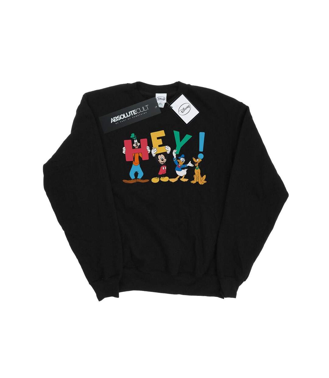 Disney Sweatshirt Mickey Mouse Friends Hey Femme/Ladies (Noir) - UTBI27522-1
