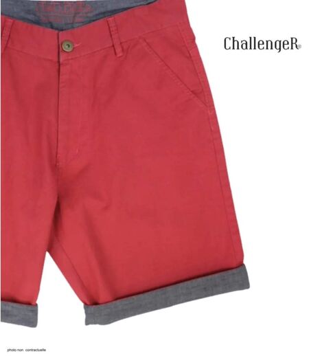 CHALLENGER L2102A Bermuda en coton twill pour un look estival élégant et résistant