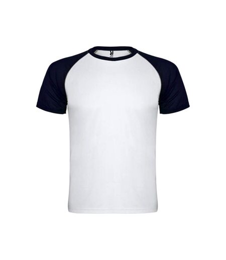 T-shirt indianapolis adulte blanc / bleu marine Roly