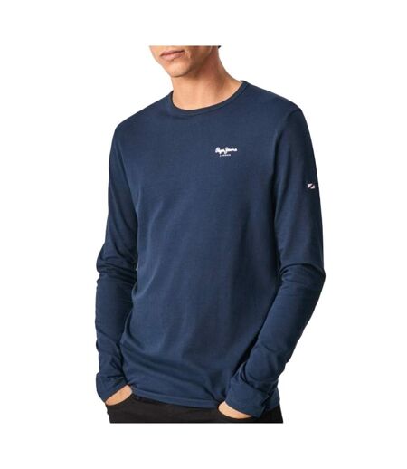 T-Shirt manches longues marine homme pepe jeans original basic 2 - l