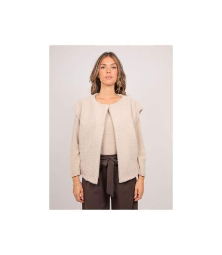 Gilet sans manches maille bouclée UJARA - Dona X Lisa