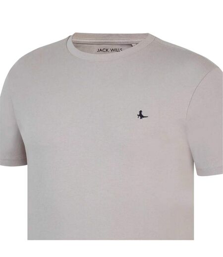T-shirt Motif/style Logo Sandleford Homme Beige Gris Jack Wills