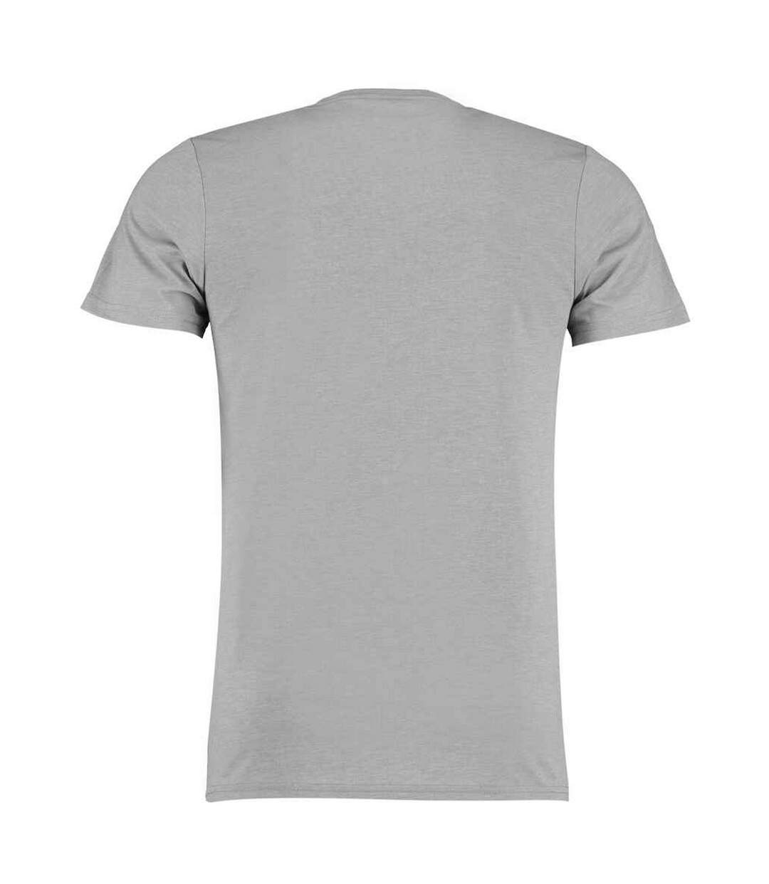 T-shirt homme gris clair chiné Kustom Kit