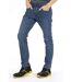 Jeans de travail coupe droite ajustée stone brossé stretch WORK3 'Rica Lewis'-2
