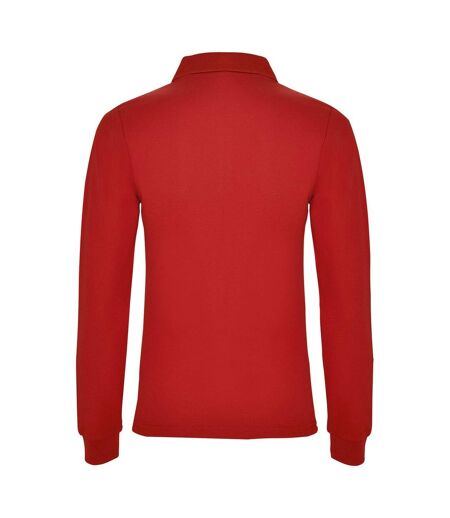 Roly Womens/Ladies Estrella Long-Sleeved Polo Shirt (Red)