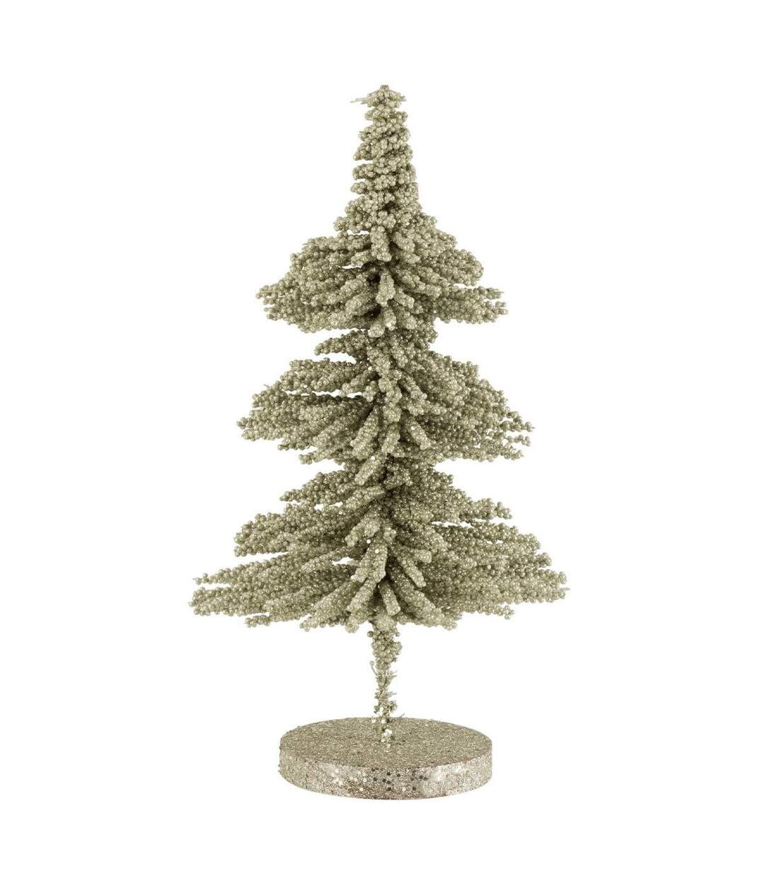 Sapin de Noël Déco Paillettes 44cm Vert Clair-1