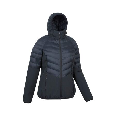 Womens/ladies agile padded soft shell jacket black Mountain Warehouse