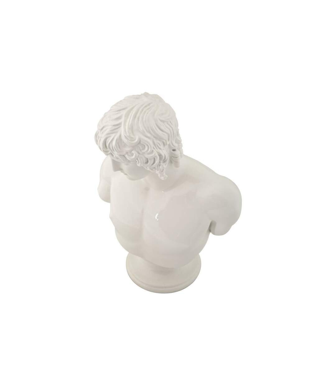Buste Homme en Résine Centurion 25cm Blanc-4