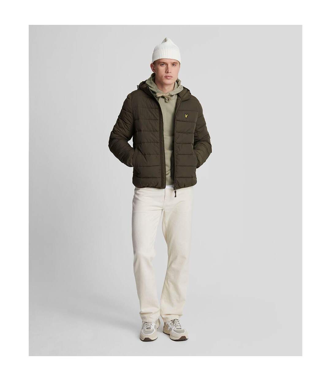 Sweat À Capuche Homme Beige Lyle & Scott-2