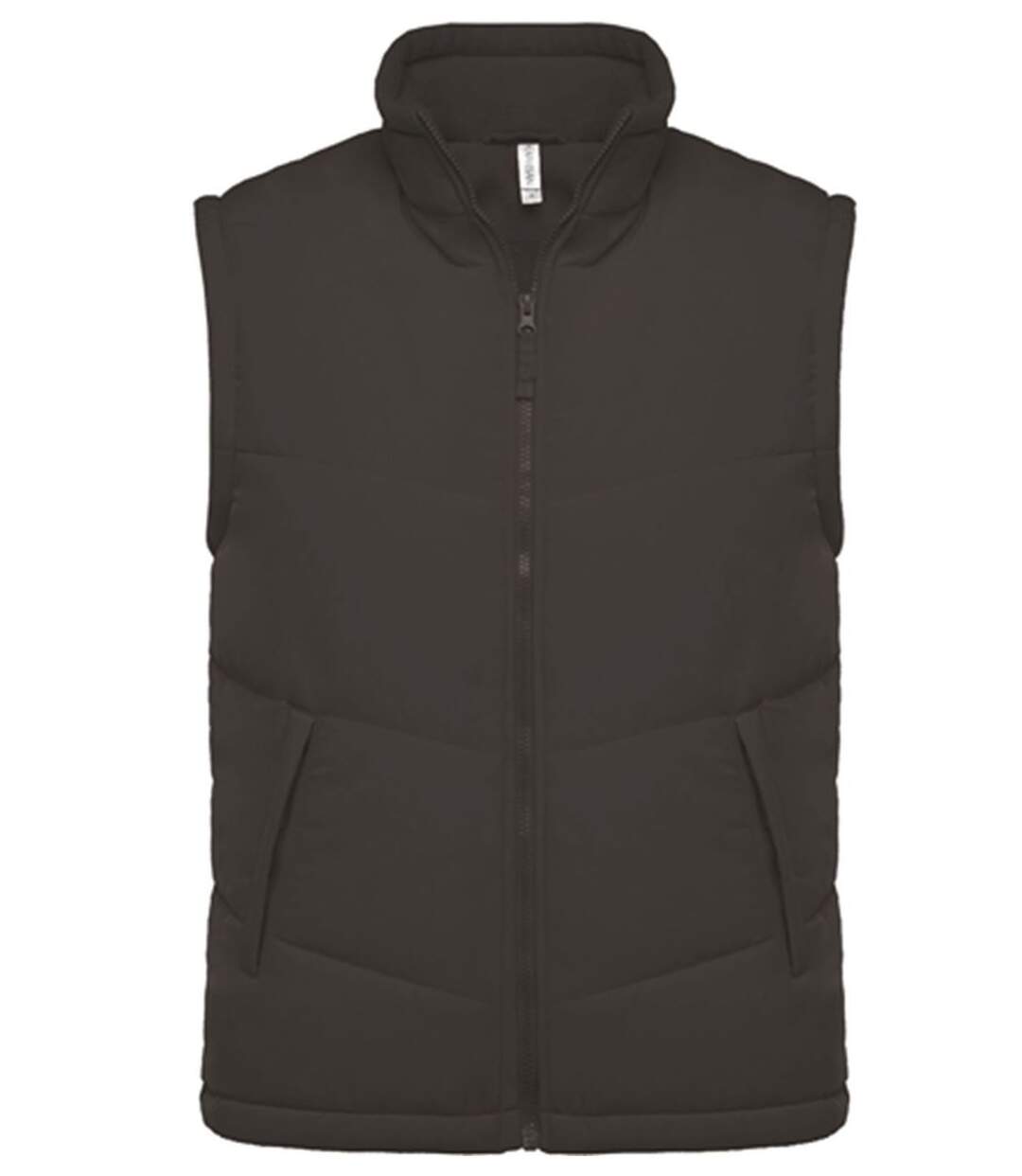 Veste sans manches doublée polaire - K6118 - gris foncé