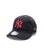 Casquette noire/rouge homme new era diamond-1