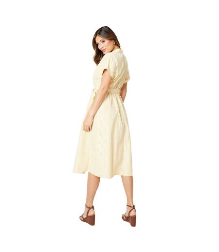 Robe mi-longue femme jaune Principles