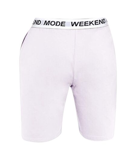 Brave Soul Mens Weekend Mode Jersey Lounge Shorts (Lilas) - UTUT1017