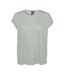 T-shirt blanc/vert femme vero moda mava-2