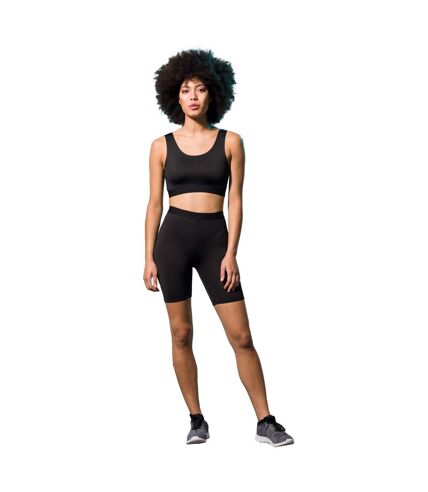 Skinni Fit Womens/Ladies Fashion Crop Top (Black) - UTRW5493
