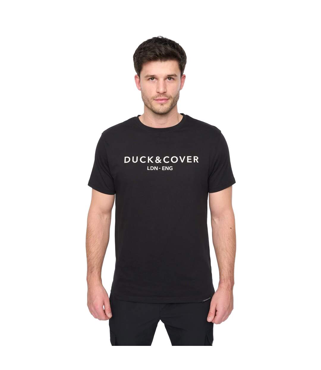 Mens Chamata T-shirt Black Duck And Cover-1