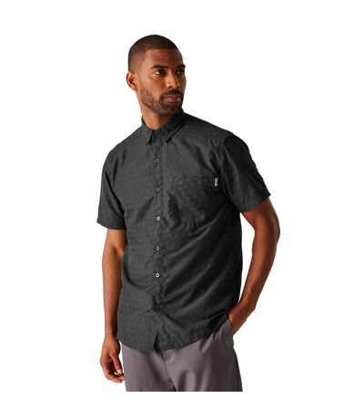Mens Mindano Ix Circle Short-sleeved Shirt Black Regatta
