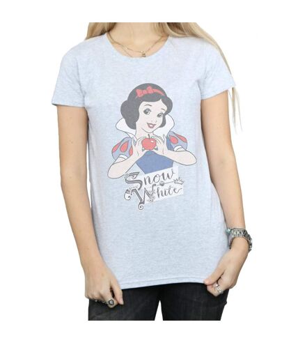 Disney Princess Womens/Ladies Snow White Apple Cotton T-Shirt (Sports Grey)