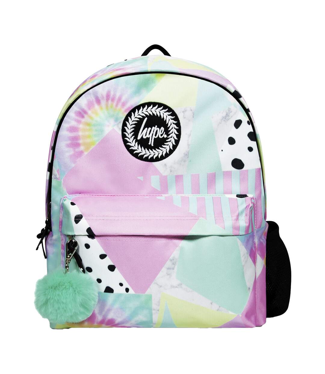 Kids Backpack Multi Pastel Collage Design | Lightweight School Bag-1