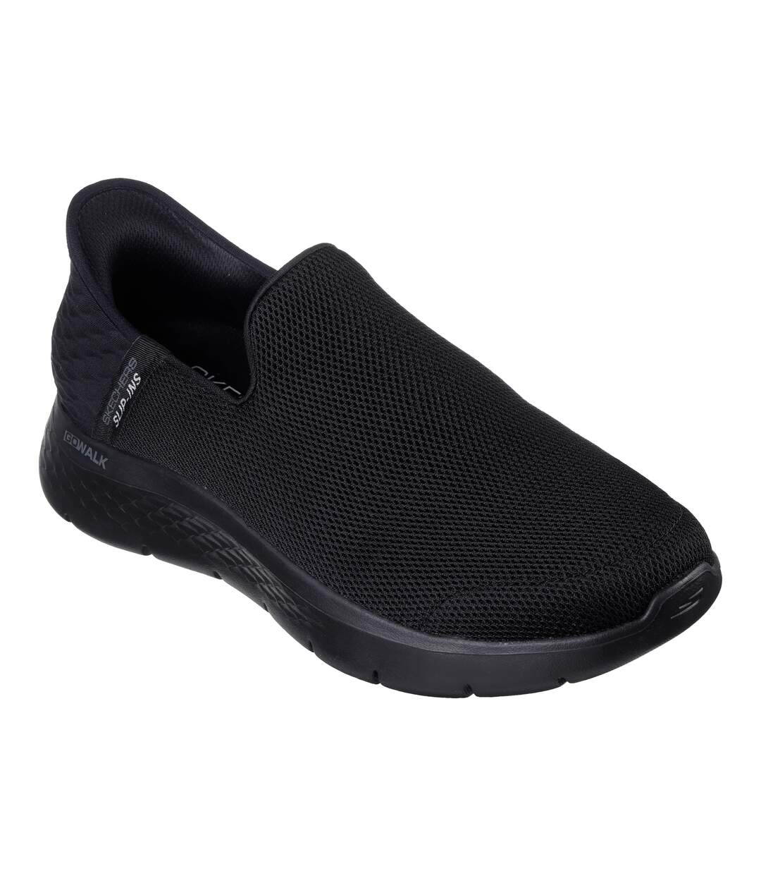Mens go walk flex no hands trainers black Skechers-1