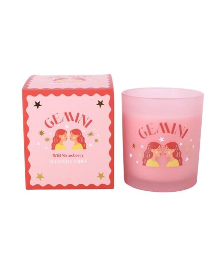 Wild Strawberry Gemini Zodiac Candle One Size Pink Something Different