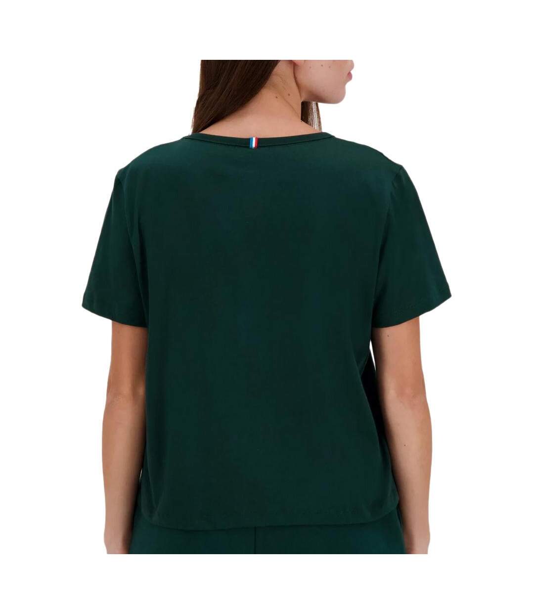 T-Shirt vert foncé femme le coq sportif contemporain - l-2