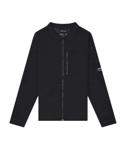 Mens Claytun Overshirt Black Nicce