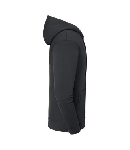 Mens Iconic Premium Hooded Sweat Jacket Light Graphite Fruit Of The Loom
