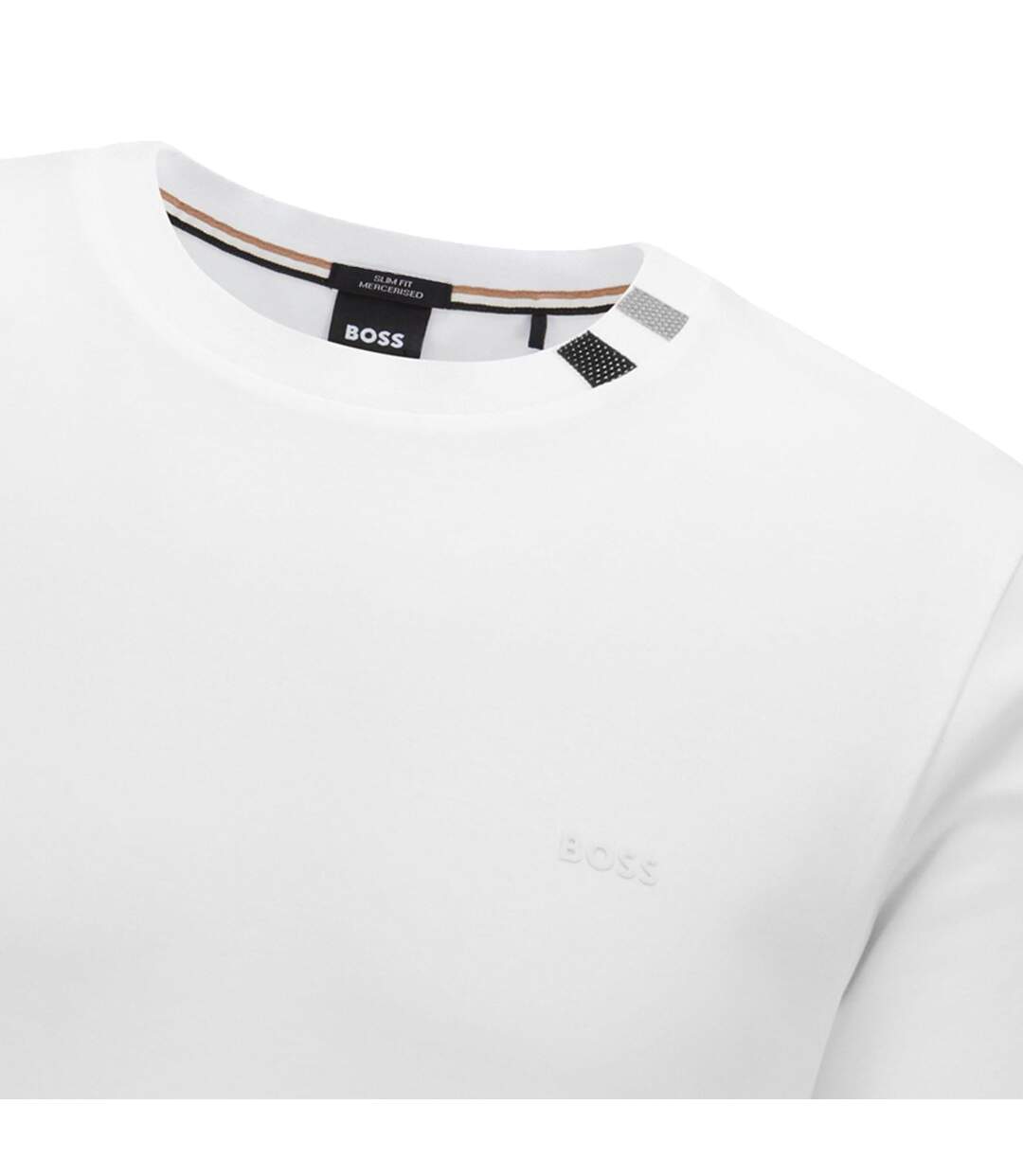 T-shirt Tiburt Homme Blanc Boss-4