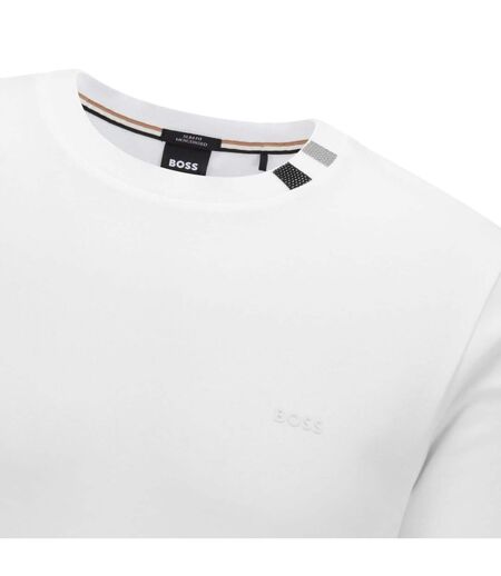 T-shirt Tiburt Homme Blanc Boss