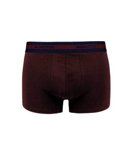 Boxers Motif/style Logo Basics Homme Noir Gris Bordeaux Foncé Monotox