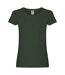 T-shirt Femme Vert Bouteille Fruit Of The Loom-1