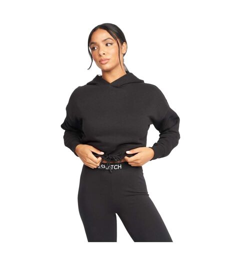 Sweat À Capuche Jacklight Femme Noir Crosshatch
